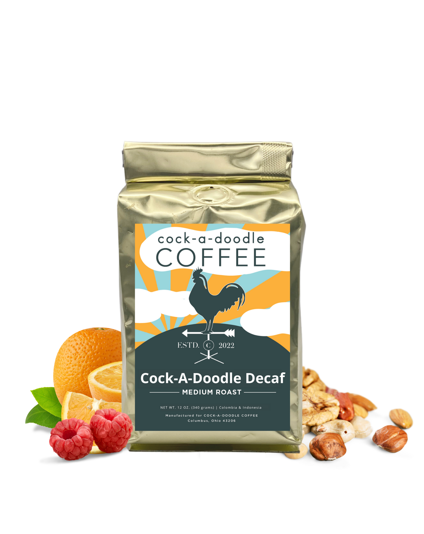Cock-A-Doodle Decaf | Whole Bean & Ground Coffee | Fair Trade